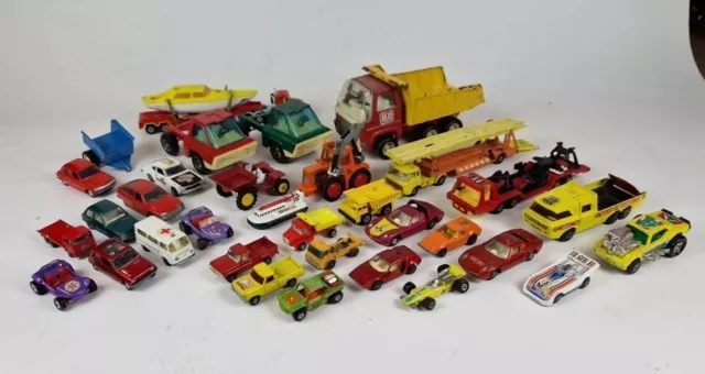 Matchbox Speed / Superkings - Corgi - Majorette Job Lot - Vintage Diecast Cars