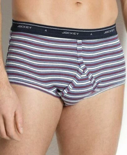 Jockey 3-Pack Men's Size 42 Classic Fit Full-Rise Briefs Assorted Colors