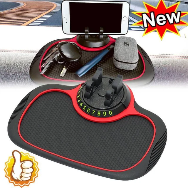 Car Stand Anti Skid Pad Non Slip-Dashboard Mount Mat-Number Parking Phone Holder