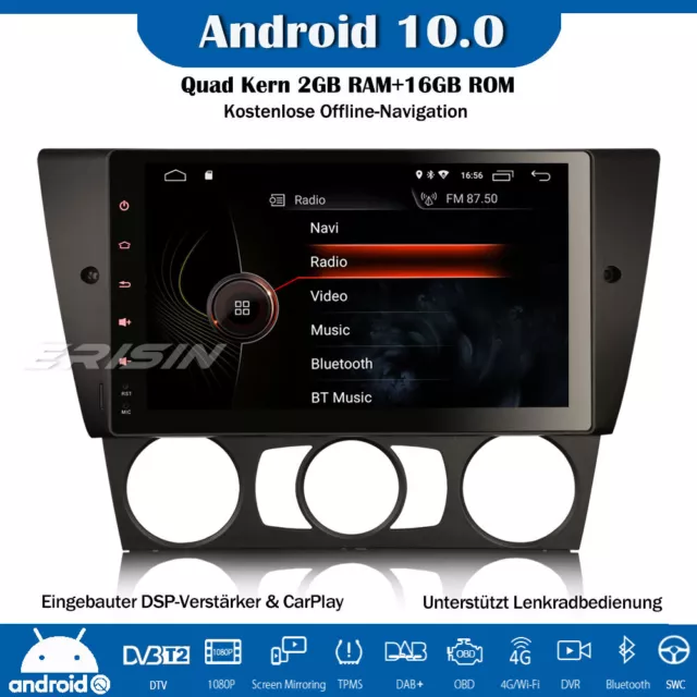 9" Android 10 Autoradio GPS DSP CarPlay DAB+ Navi DTV BMW 3er E90 E91 E92 E93 M3