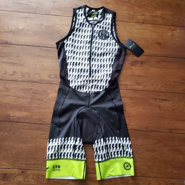 ZOOT Mens XS LTD TriSuit Sleeveless Aero Triathlon Skinsuit Racesuit S Tri