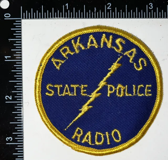VINTAGE OBSOLETE Arkansas AR State Police Radio Patch