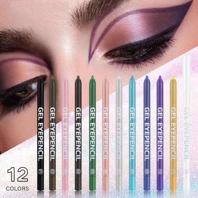 Eyeliner Lungo Durata Gel Liquido Liner Variopinto Matita Occhi Waterpoof Pen +