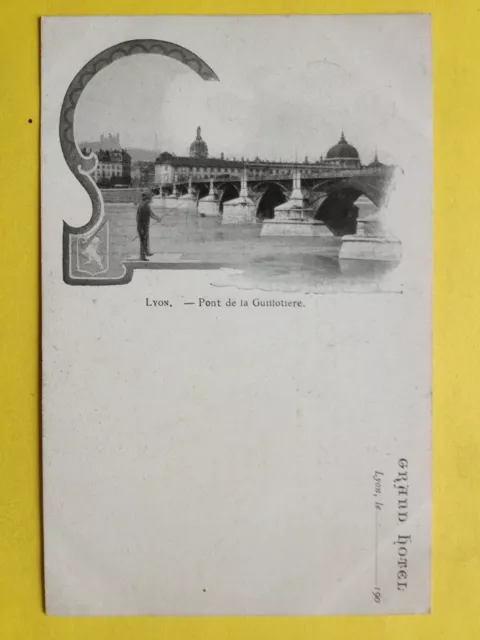 cpa New Art French GRAND HOTEL LYON Le......190. (Rhône) BRIDGE de la GUILLOTIERE