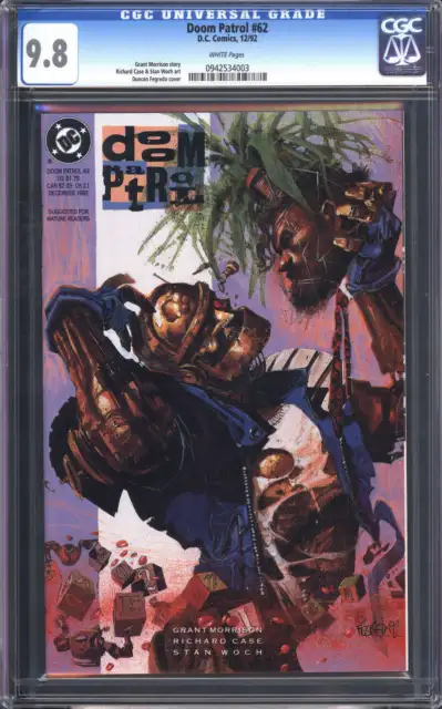 Doom Patrol #62 Cgc 9.8 White Pages // Dc Comics 1992