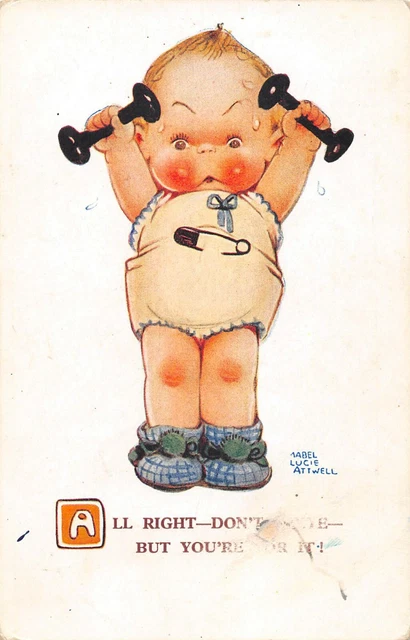 Cpa Illustrateur Signe Mabel Lucie Attwell All Richt