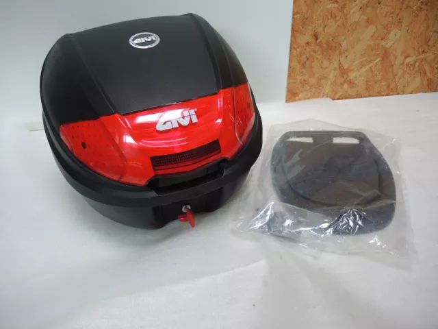 Givi E300 Monolock Topcase schwarz mit Adapterplatte