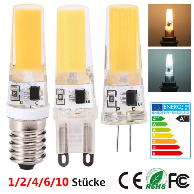 LED G4 G9 E14 Kieselgel Kapsel-Birne Leuchtmittel Glühlampe Lampen Warmweiß Weiß