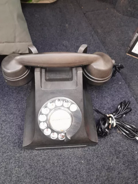 Antique Bakelite Telephone Old School Nice Ring