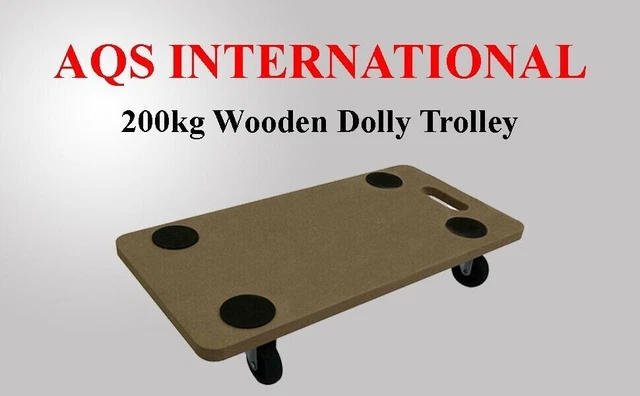 200KG DOLLY CART Trolley Holz Auf Rädern Bewegliche