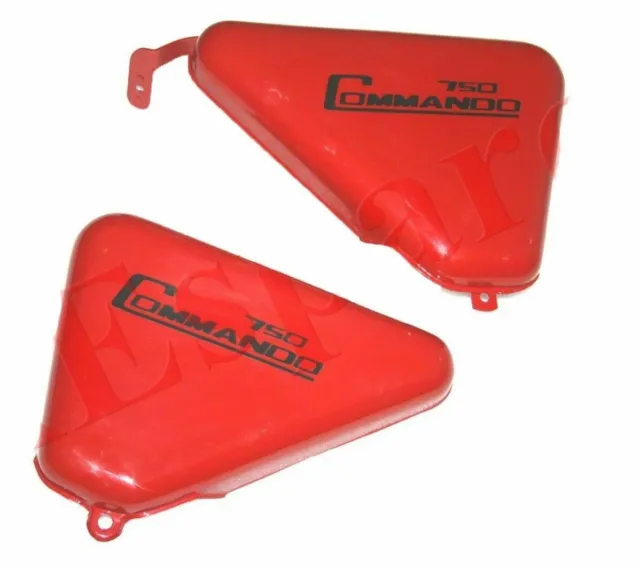 For Norton Commando 750 Tool Box Oil Tank Side Panel Steel Red Painted