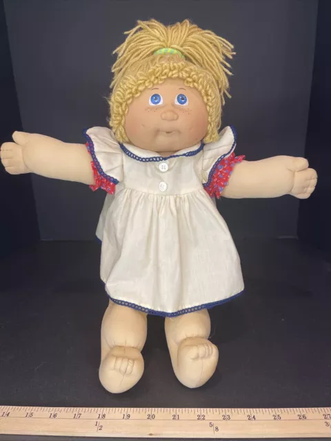 1984 Jesmar - Cabbage Patch Girl Doll - (Spain) Butterscotch Hair Blue Eyes