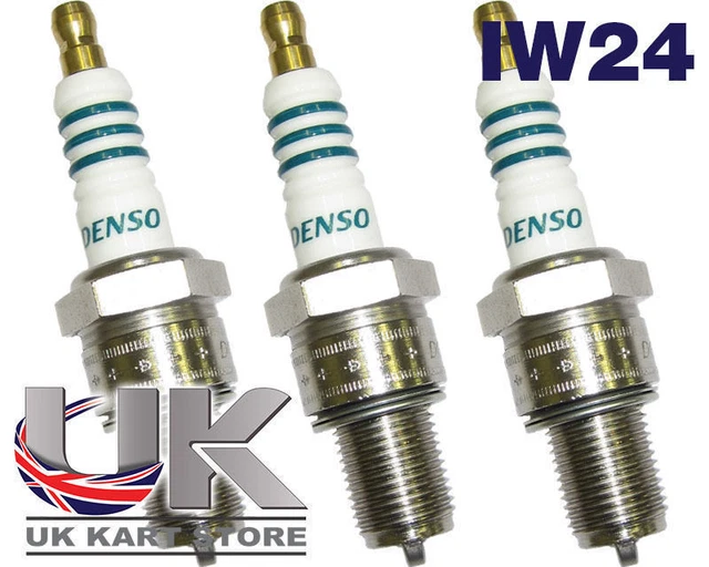 Denso IW24 Bougie Allumage Iridium X 3 pour Rotax Max Iame TonyKart Kart Karting