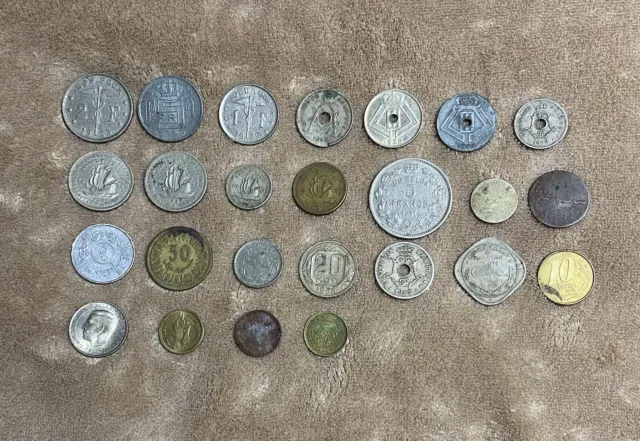 Job Lot of Mostly Vintage Foreign Coins