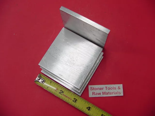 4 pieces 1/4" X 3" ALUMINUM 6061 FLAT BAR 3" long T6511 Extruded Mill Stock