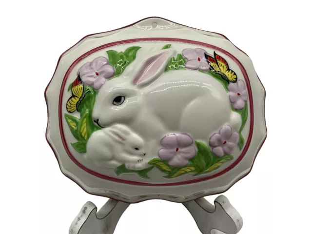 Vintage 1986 Franklin Mint Le Cordon Bleu Decorative Ceramic Mold Bunny Rabbit