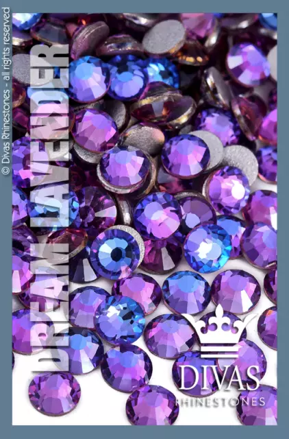 "Estrás recubierto rosa eltanino #2020 cristal de vidrio ""Lavanda de ensueño""