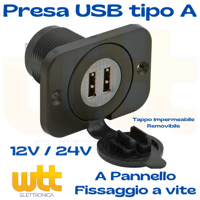 PRESA ACCENDISIGARI 12V DA INCASSO PER CAMPER BARCA CON TAPPO IN GOMMA PRESA ACCENDISIGARI 12V DA INCASSO PER CAMPER BARCA CON TAPPO IN GOMMA