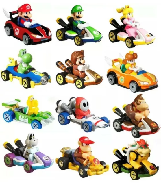 Hot Wheels Diecast Super Mario Kart Choose Your Kart