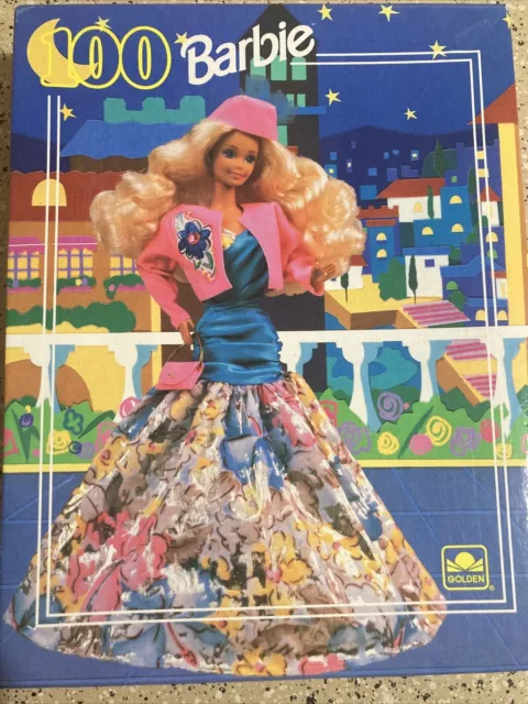 Barbie Vintage Puzzle 100 Piece 1991 New Sealed Stored 4096A-1 GOLDEN