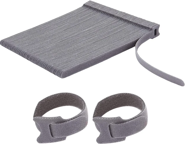 Tuokay Fascette per Cavi Riutilizzabili 100 Cinghie con Gancio e Anello Set
