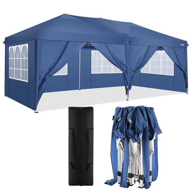3x3/6m Pavillon Faltpavillon Gartenzelt UV-Schutz 50+ Pop-Up Zelt Partyzelt Neu 12