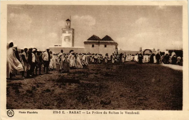 CPA AK RABAT La Priere du Sultan le Vendredi MAROC (796813)