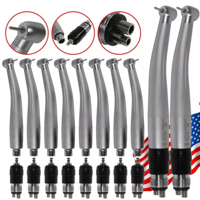 10 x NSK Style Dental High Speed Handpieces Handpiece with Quick Coupling 4H mcv