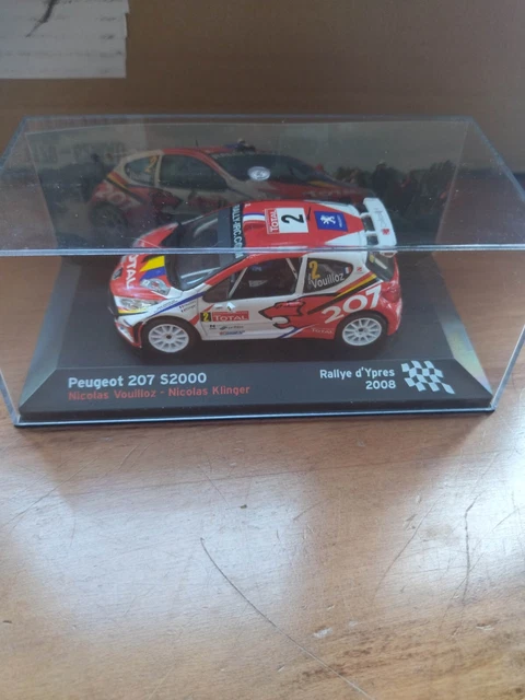 Peugeot 207 S2000 Solido 1:43 – N°16 Vouilloz, Rallye, Boîte D'origine