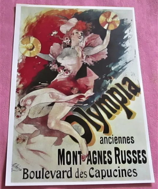 *Affichette * Olympia * Anciennes Montagnes Russes * J. Cheret *