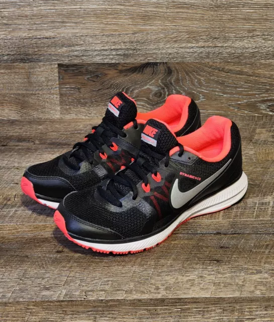 NIKE ZOOM WINFLO Running Shoes Dynamic Web Black Neon Womens Size