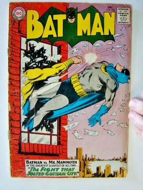 Batman #168 DC Comics 1964 READING COPY Missing Centerfold