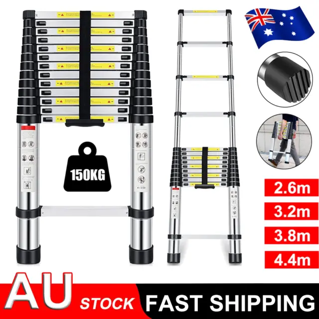 Multipurpose Telescopic Folding Ladder Aluminium Alloy Extension Steps Portable