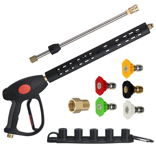 Replacement Pressure Washer Gun with Extension Wand, M22 15mm or M22 14mm Fit...