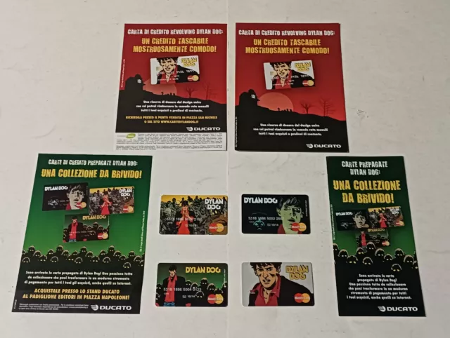 Dylan Dog Carte Di Credito Ducato Set 4 Carte + Volantini