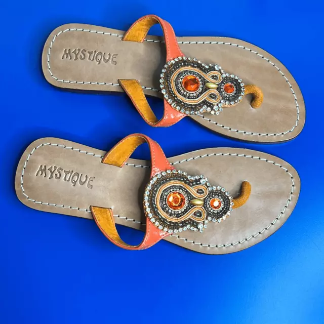 New Mystique bejeweled sandals thongs