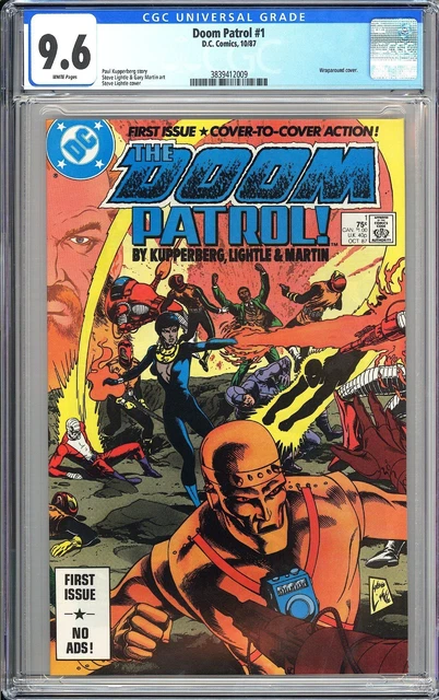 Doom Patrol #1 CGC 9.6 WP 1987 3839412009 1st Issue Wraparound Cover TV Show