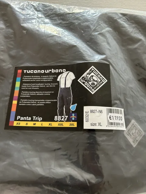 pantaloni moto Da Turismo Tucanourbano Taglia XL Nuovi Mai Usati