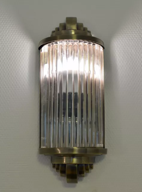 Kinoleuchte Glasleuchte Art Deco Wandlampe 20er Jahre Stil Wandleuchte Kinolampe