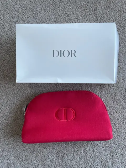 New Authentic DIOR Cosmetic Makeup Bag Case Storage Bag Travel Pouch VIP Gift