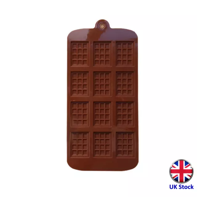 Chocolate Bars Silicone Mould - Ideal for Chocolate, Fondant. etc - UK Stock