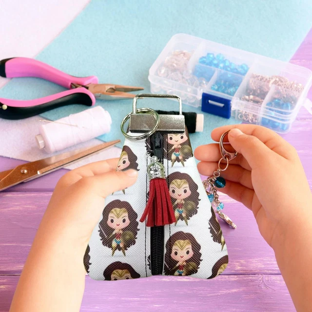 Key Acrylic Plate Cute Triangle Key Fob Pouch Template For Sewing Transparent 11