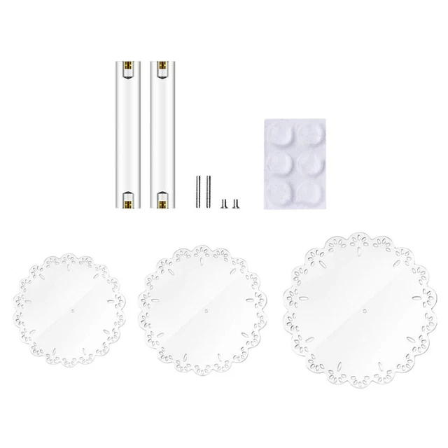 Supporto per torte forma a fiore supporti acrilici per scaffali scaffale portaoggetti snack