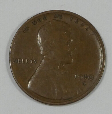 1910-S Lincoln/Wheat Ears reverse Cent FINE 1c