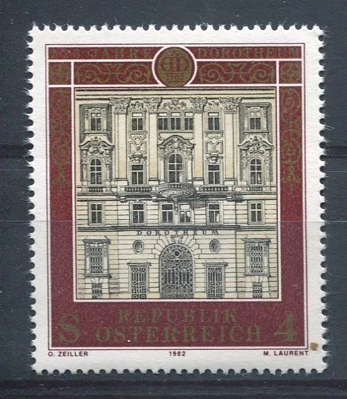 Austria 1982, Stamp 1526, Dorotheum Of Vienna, Mont-de-Piété, Faceplate, New