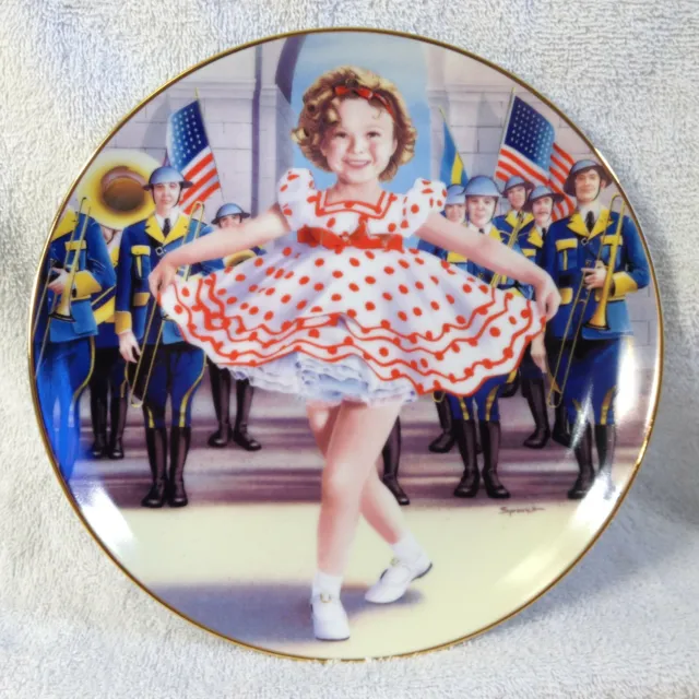 Danbury Mint Shirley Temple “Stand Up And Cheer” Collector Plate Limited# AA3280