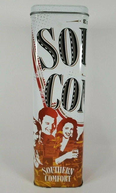 SOUTHERN COMFORT SOCO & LIME Empty Tin Case Collectible Very Good Condition