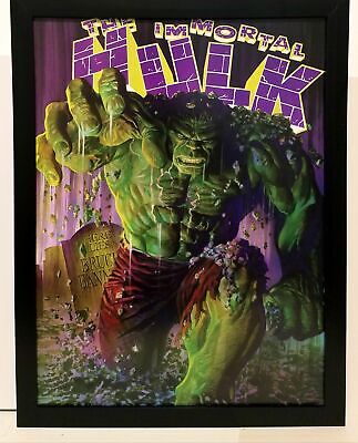 Incredible Immortal Hulk #1 by Alex Ross 9x12 FRAMED Marvel Comics Art Print Pos