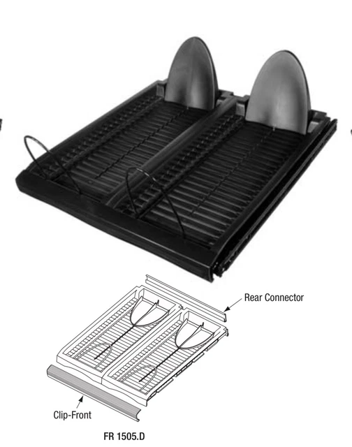 Fulterer FR1505.d Media Drawer Slide CD, DVD Easy Installation 350mm 50lb