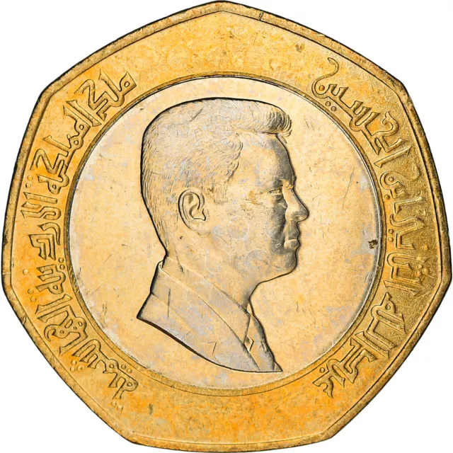 [#839694] Monnaie, Jordan, Abdullah II, 1/2 Dinar, 2000, SPL, Bi-Metallic, KM:79
